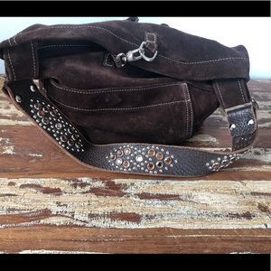 Tyle malibu brown suede hobo